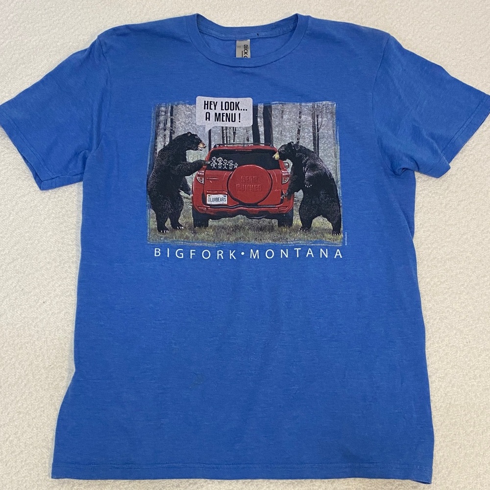 Bigfork Montana Blue Graphic T-Shirt